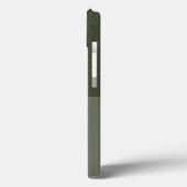Textured Moss Green iPhone 13 Case - Anpassbar (Rückseite / Links)