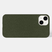 Textured Moss Green iPhone 14 Case - Anpassbar (Rückseite (Horizontal))