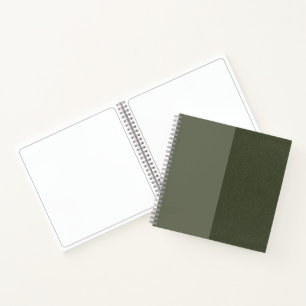 Textured Moss Green Sketchbook - Anpassbar Notizblock