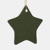 Textured Moss Green Star Ornament - Anpassbar (Rechts)