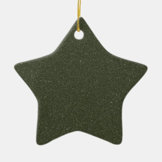 Textured Moss Green Star Ornament - Anpassbar (Vorne)