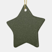 Textured Moss Green Star Ornament - Anpassbar (Links)