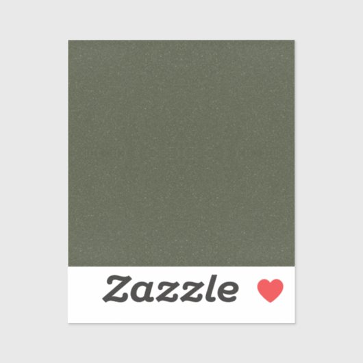 Textured Moss Green Sticker - Anpassbar (Blatt)