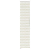 Textured noble light beige and white kurzer tischläufer (Vorderseite)