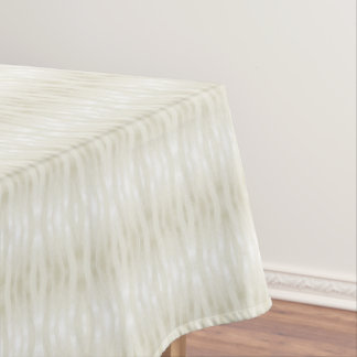 Textured noble light beige and white tischdecke