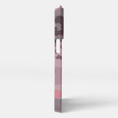 textured pink and mauve Camo abstract iPhone Hülle (Rechte Seite)