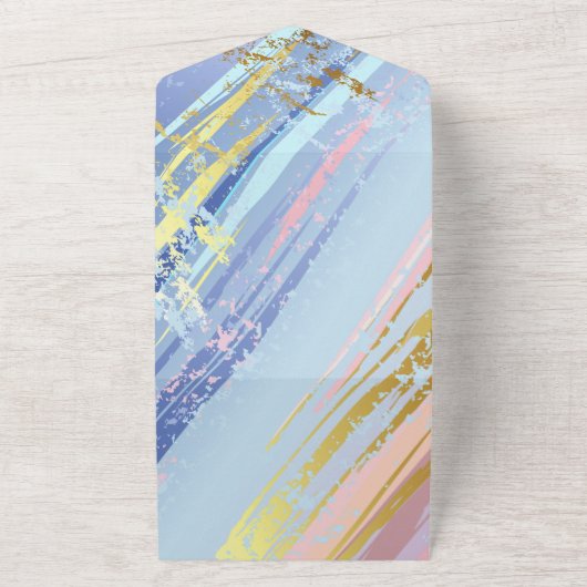 Textured Pink Background All In One Einladung (Außenbereich)