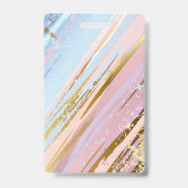 Textured Pink Background Ausweis (Rückseite)