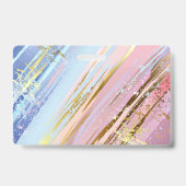 Textured Pink Background Ausweis (Rückseite)