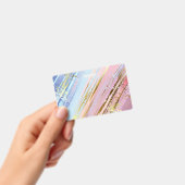 Textured Pink Background Ausweis (Handheld)