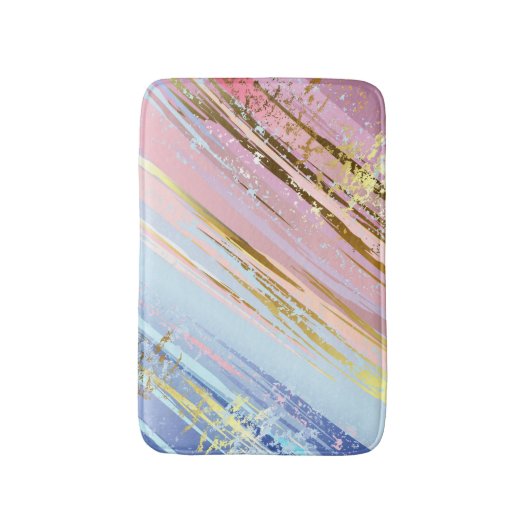 Textured Pink Background Badematte (Vorderseite Vertikal)