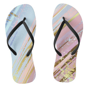 Textured Pink Background Badesandalen