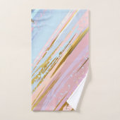 Textured Pink Background Badhandtuch Set (Handtuch)