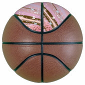 Textured Pink Background Basketball (Rechts)