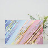 Textured Pink Background Briefpapier (Stehend Vorderseite)