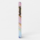 Textured Pink Background Case-Mate iPhone Hülle (Hinten/Links)