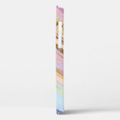 Textured Pink Background Case-Mate iPhone Hülle (Rückseite / Links)