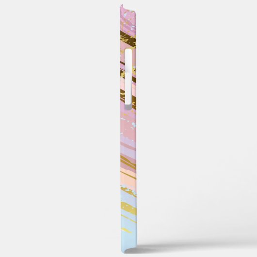 Textured Pink Background Case-Mate iPhone Hülle (Rückseite / Links)