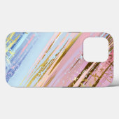 Textured Pink Background Case-Mate iPhone Hülle (Rückseite (Horizontal))