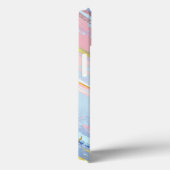 Textured Pink Background Case-Mate iPhone Hülle (Rückseite / Rechts)