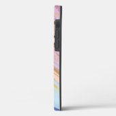 Textured Pink Background Case-Mate iPhone Hülle (Rückseite / Links)