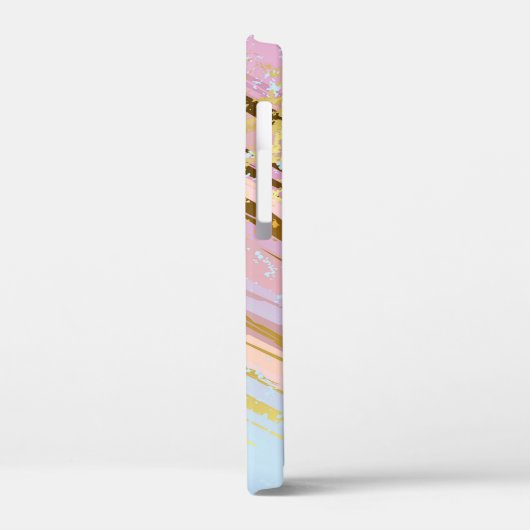 Textured Pink Background Case-Mate iPhone Hülle (Rückseite / Links)