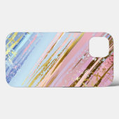 Textured Pink Background Case-Mate iPhone Hülle (Rückseite (Horizontal))