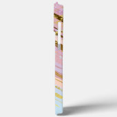 Textured Pink Background Case-Mate iPhone Hülle (Rückseite / Links)