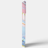 Textured Pink Background Case-Mate iPhone Hülle (Rückseite / Rechts)