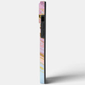 Textured Pink Background Case-Mate iPhone Hülle (Rückseite / Links)