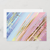 Textured Pink Background Dankeskarte (Vorne/Hinten)