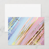 Textured Pink Background Dankeskarte (Vorne/Hinten)