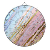 Textured Pink Background Dartscheibe (vorne)