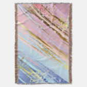 Textured Pink Background Decke (Vorderseite Vertikal)