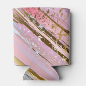 Textured Pink Background Dosenkühler (Rückseite)