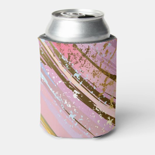 Textured Pink Background Dosenkühler (Kanne Rückseite)