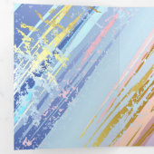 Textured Pink Background Dreifach-gefaltete Programmkarte (Innen Erste Seite)