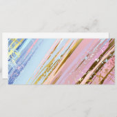 Textured Pink Background Einladung (Vorne/Hinten)