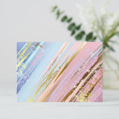 Textured Pink Background Einladung (Stehend Vorderseite)