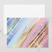 Textured Pink Background Einladung (Vorne/Hinten)