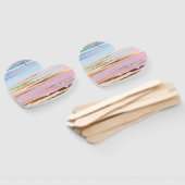 Textured Pink Background Fächer (Non-assembled)