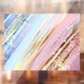 Textured Pink Background Fensteraufkleber (Blatt 2)