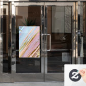 Textured Pink Background Fensteraufkleber (Büro Tür)