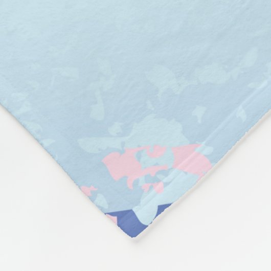 Textured Pink Background Fleecedecke (Ecke)