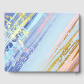 Textured Pink Background Gästebuch (Rückseite)