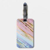 Textured Pink Background Gepäckanhänger (Rückseite vertikal)