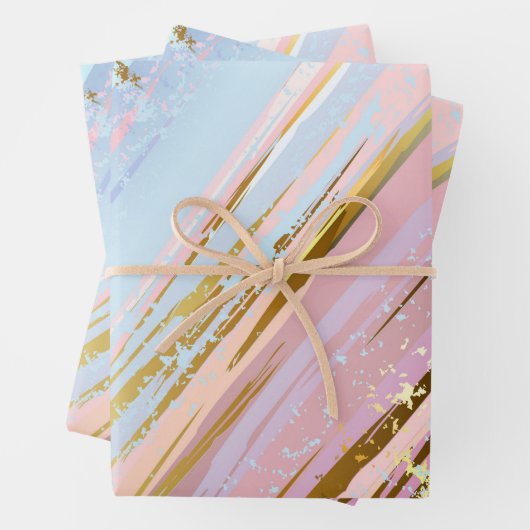 Textured Pink Background Geschenkpapier Set (Beispiel)