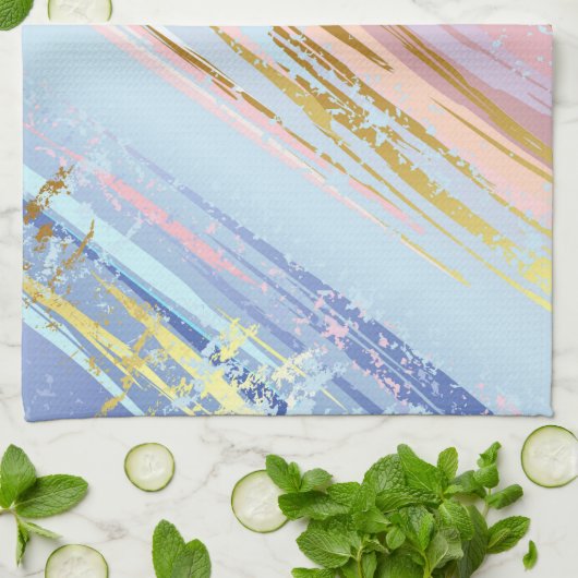 Textured Pink Background Geschirrtuch (Gefaltet)