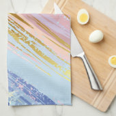 Textured Pink Background Geschirrtuch (Viertel Falte)