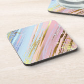 Textured Pink Background Getränkeuntersetzer (Linke Seite)